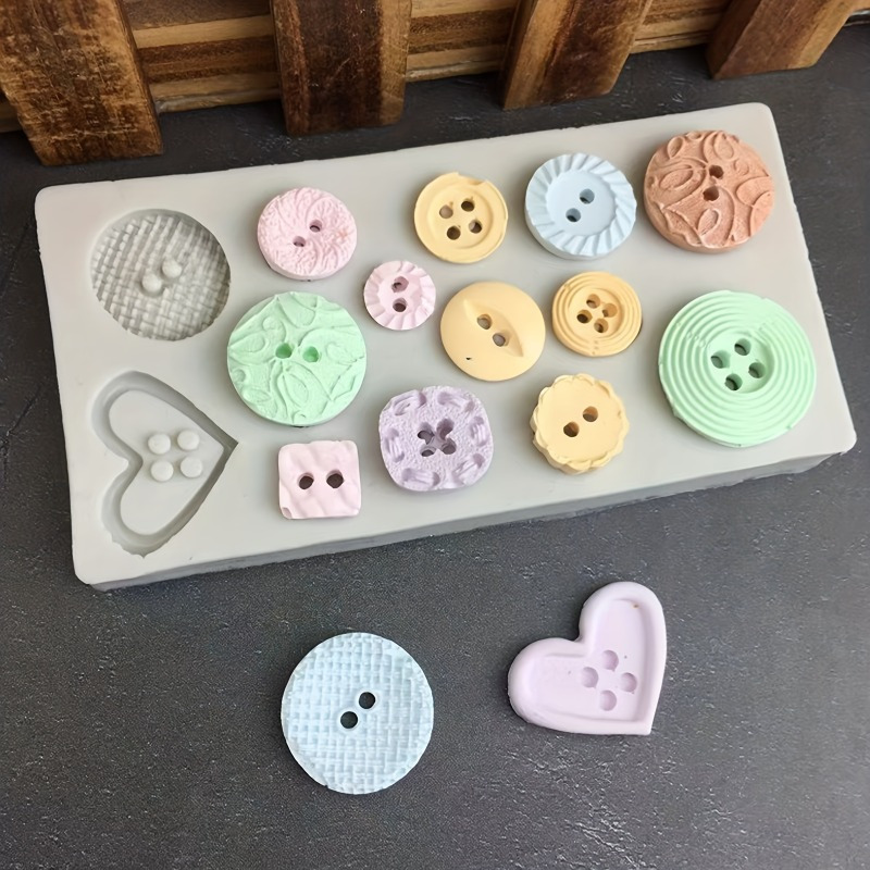 Candle Making Business - Buttons Shape Silicone Mold Silicone Mold