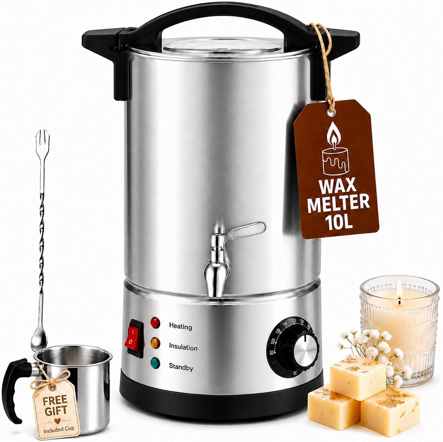 Candle Making Tempe - 10L Wax Melter for Candle Making,