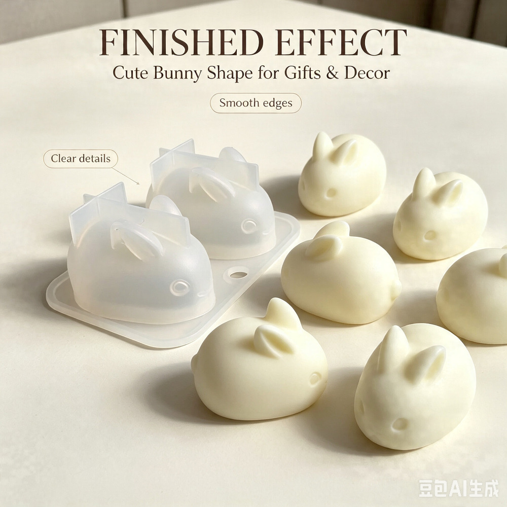 3D Mini Rabbit Silicone Mold F - Candle Making Factory 评论和价格