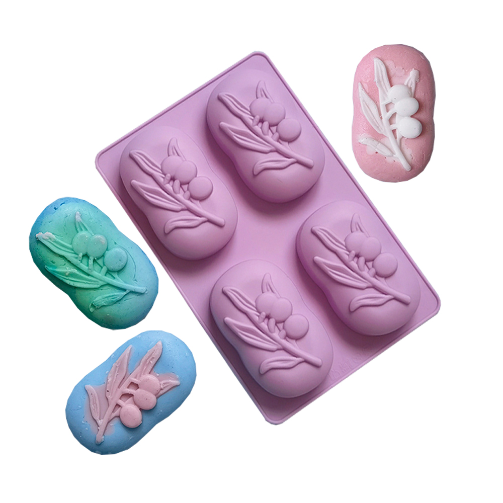 4 Cavities Oval Olive Tree Sil - Candle Making Business 评论和价格