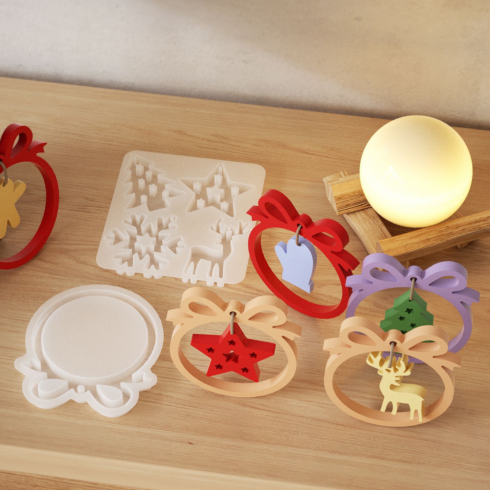 1/3 piece Christmas resin sili - Candle Making Factory 评论和价格