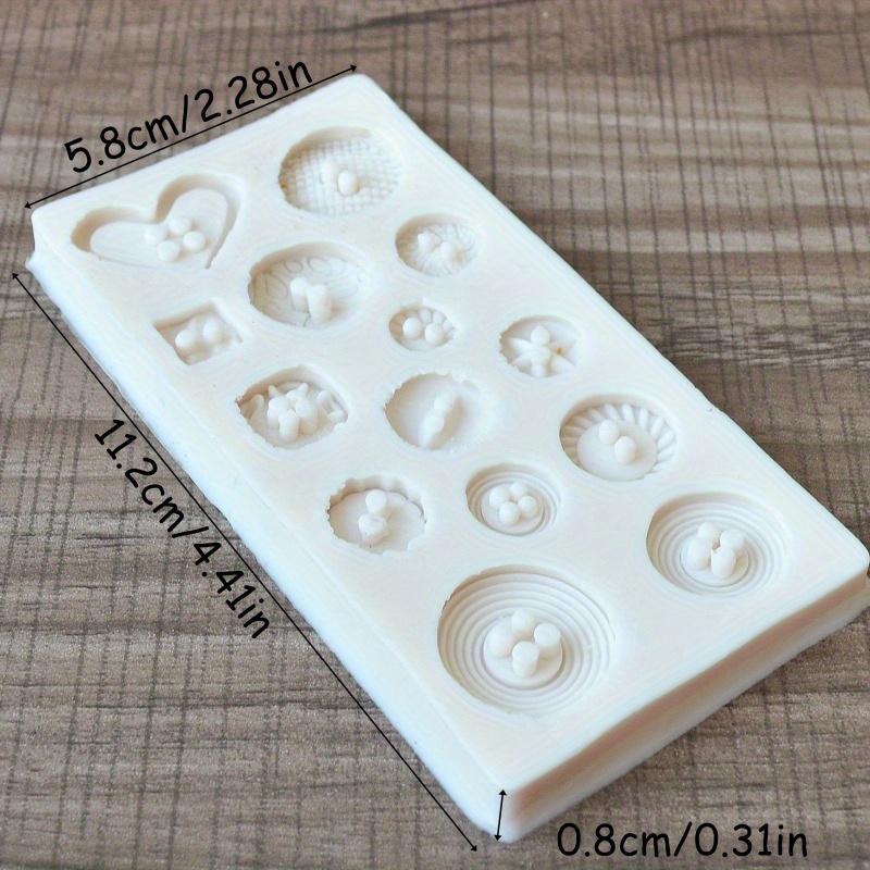 Buttons Shape Silicone Mold Si - Candle Making Business 评论和价格