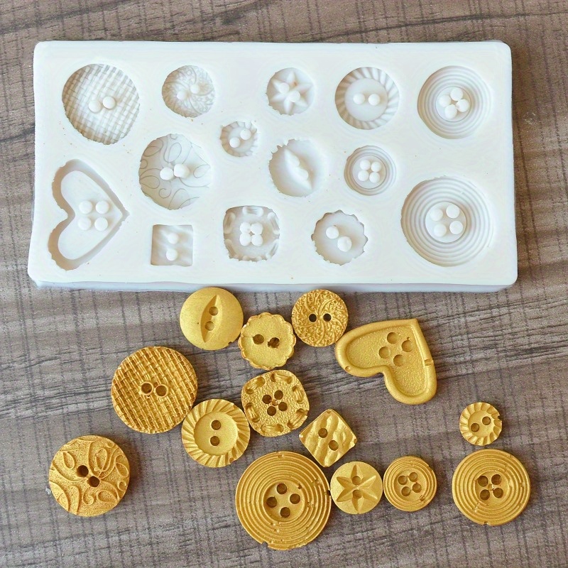 Buttons Shape Silicone Mold Si - Candle Making Business 评论和价格