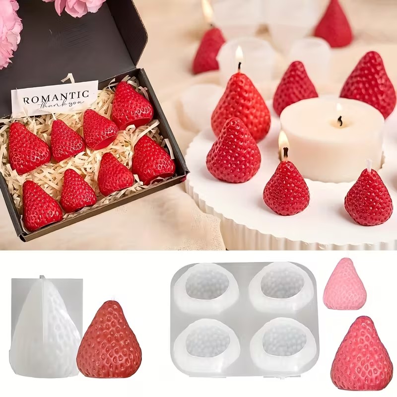 Strawberry Silicone Candle Mol - Candle Making Factory 评论和价格