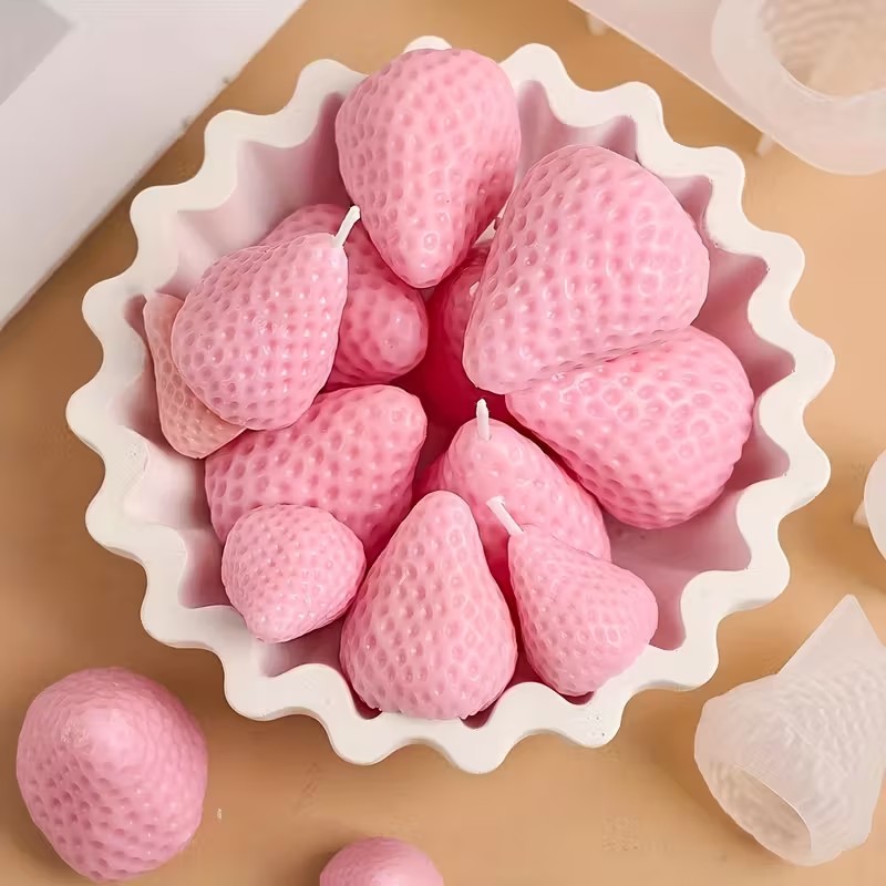 Strawberry Silicone Candle Mol - Candle Making Factory 评论和价格