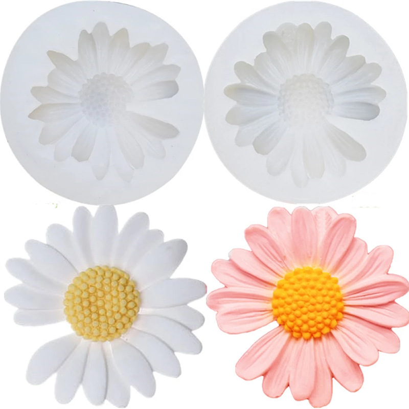 3D Daisy Flower Mold Sun Silic - Candle Making Business 评论和价格