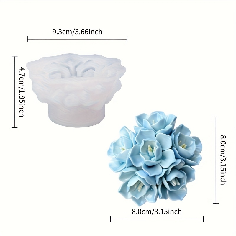 1 Hydrangea Candle Silicone Mo - Candle Making Factory 评论和价格
