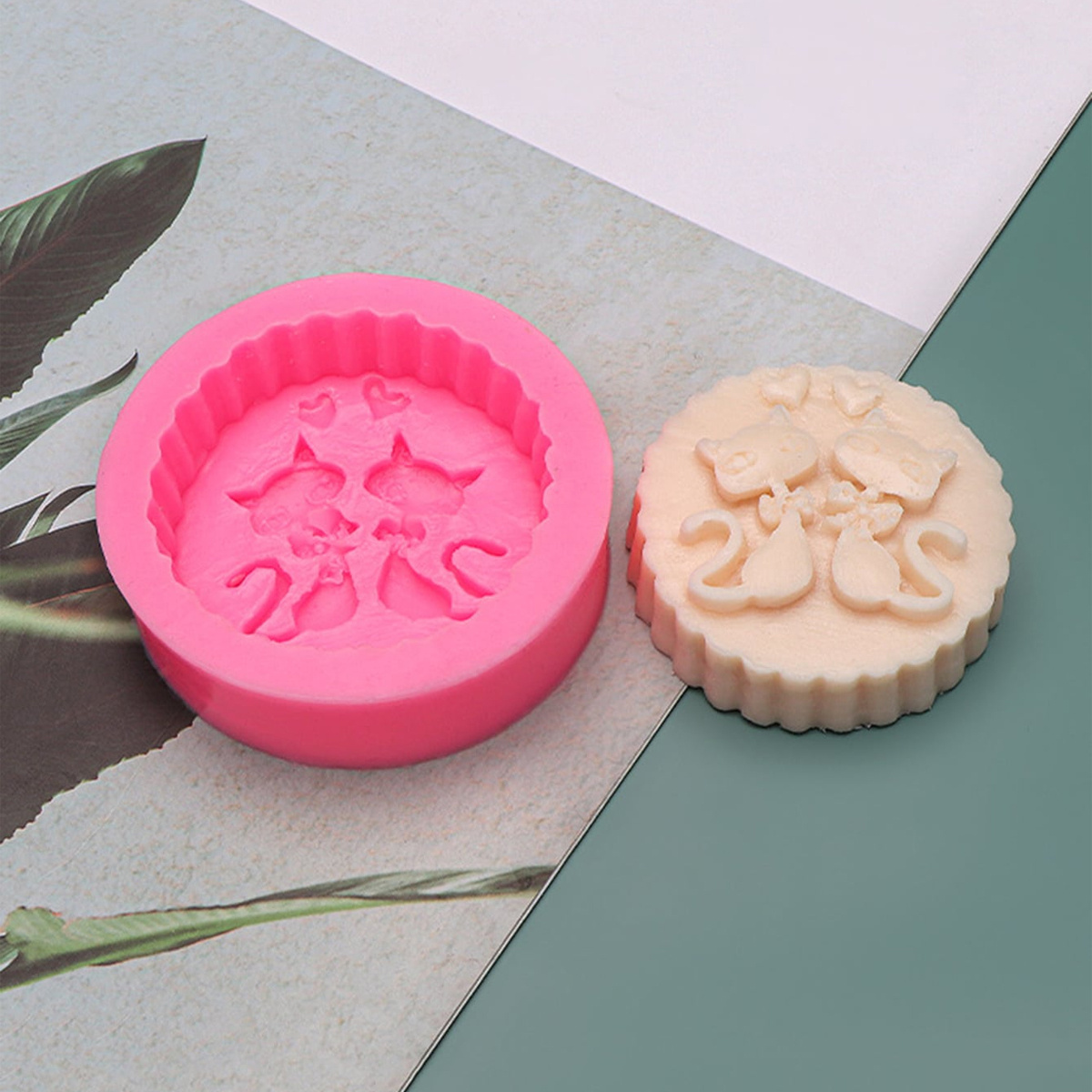 1-Piece Silicone Cat Soap Mold - Candle Making Tips 评论和价格