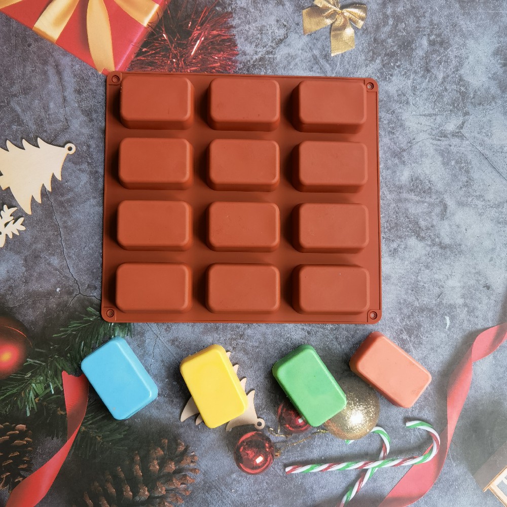 12 Cavity Square Silicone Soap - Candle Making Tips 评论和价格