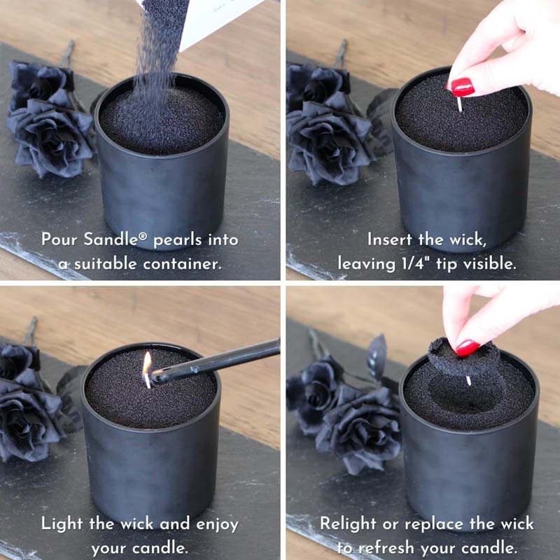 Black Candle Sand with Wick, 2 - Candle Making Tips 评论和价格