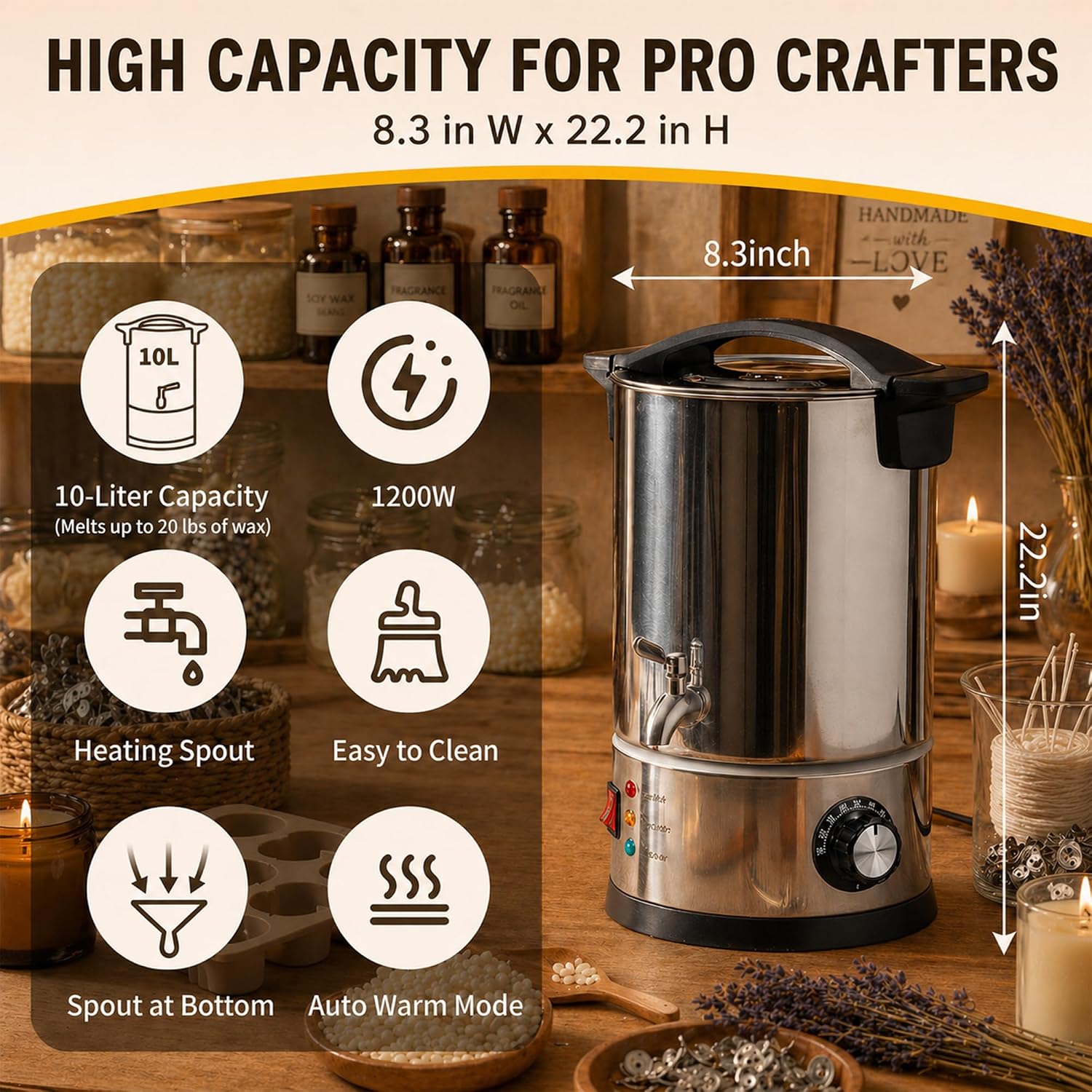 10L Wax Melter for Candle Maki - Candle Making Tempe 评论和价格
