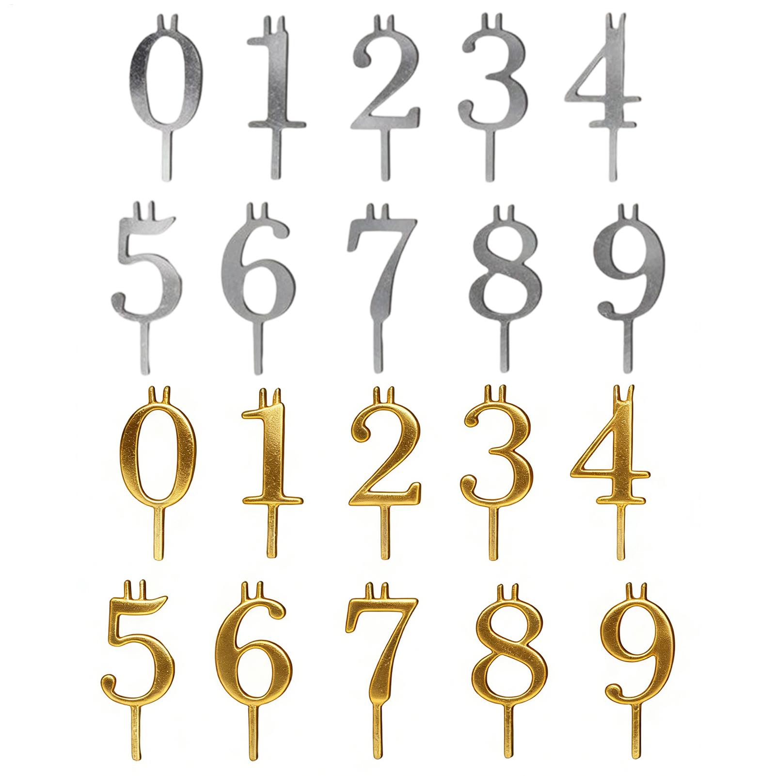 10pcs 0-9 Number Cake Toppers  - Candle Making Business 评论和价格