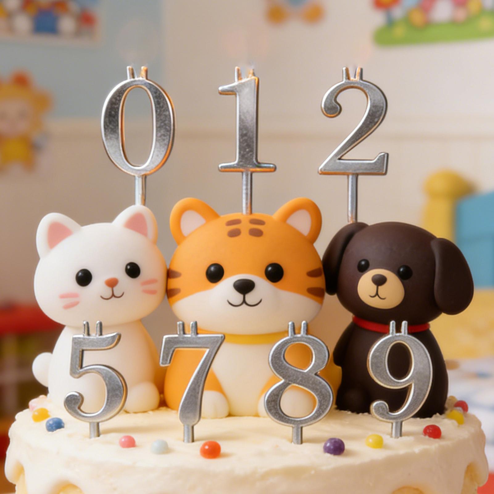 10pcs 0-9 Number Cake Toppers  - Candle Making Business 评论和价格